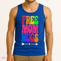 Free Mom Hugs Ally Lgbt Pride Month Gift Tank Top thumb 3