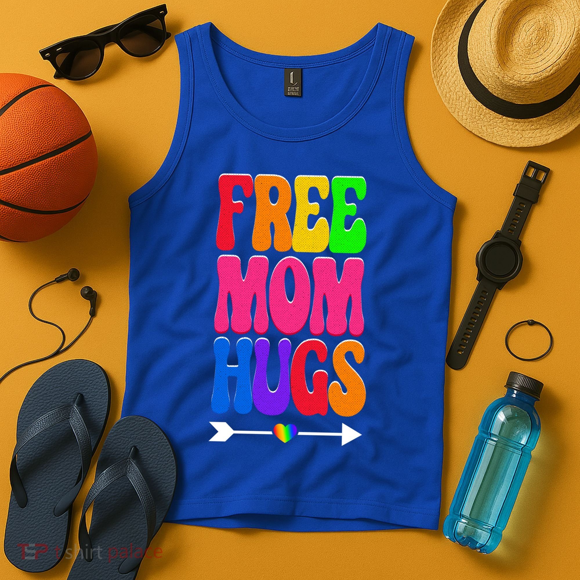 Free Mom Hugs Ally Lgbt Pride Month Gift Tank Top
