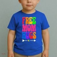 Free Mom Hugs Ally Lgbt Pride Month Gift Toddler T-Shirt thumb 2