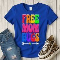 Free Mom Hugs Ally Lgbt Pride Month Gift Women's T-Shirt thumb 3