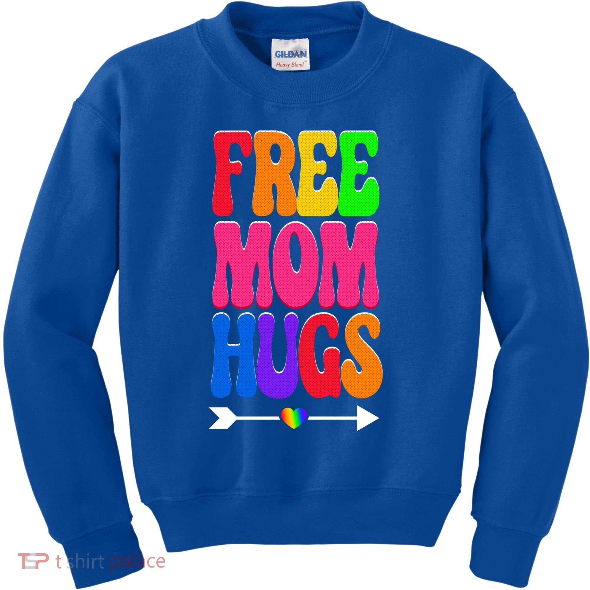 Free Mom Hugs Ally Lgbt Pride Month Gift Kids Sweatshirt