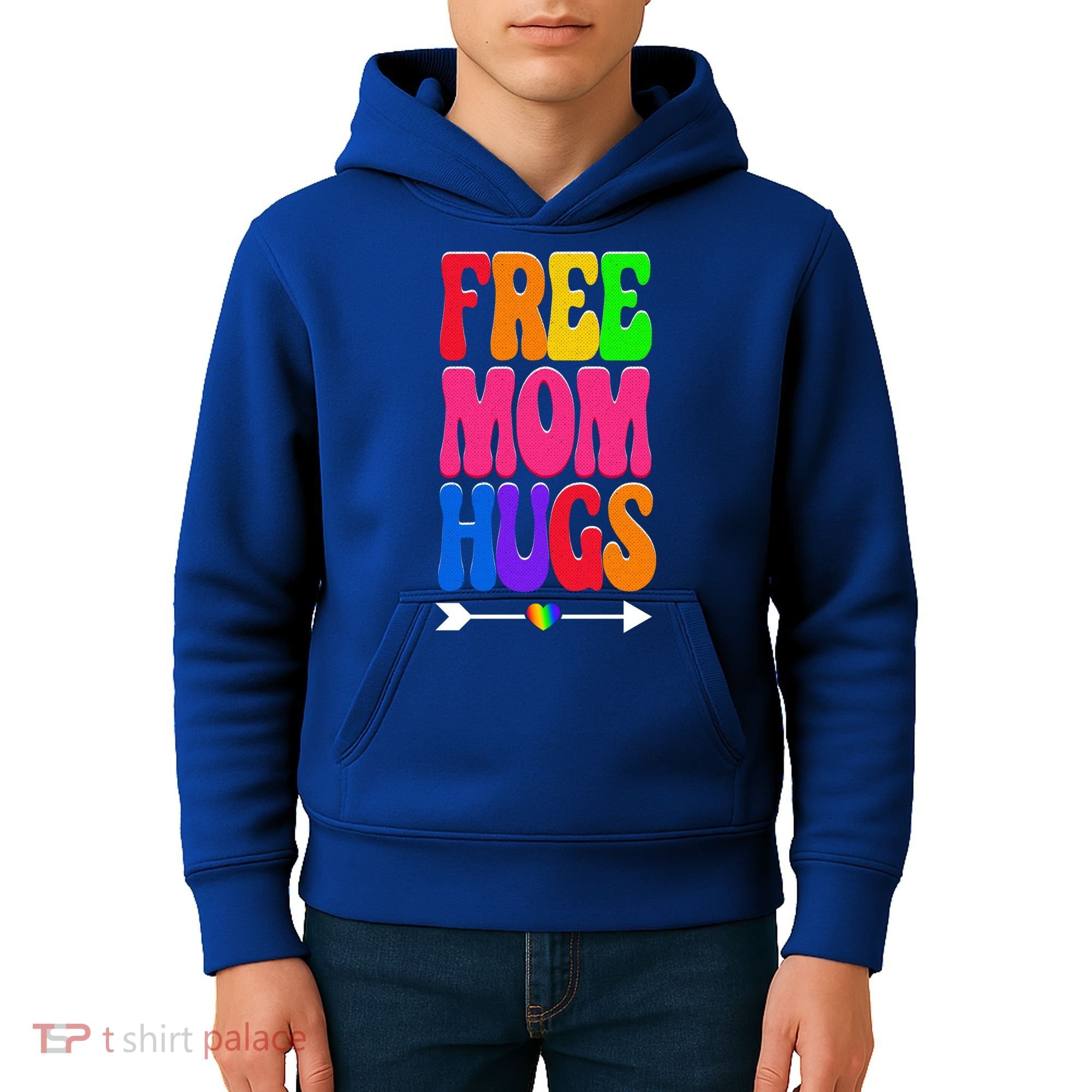 Free Mom Hugs Ally Lgbt Pride Month Gift Kids Hoodie