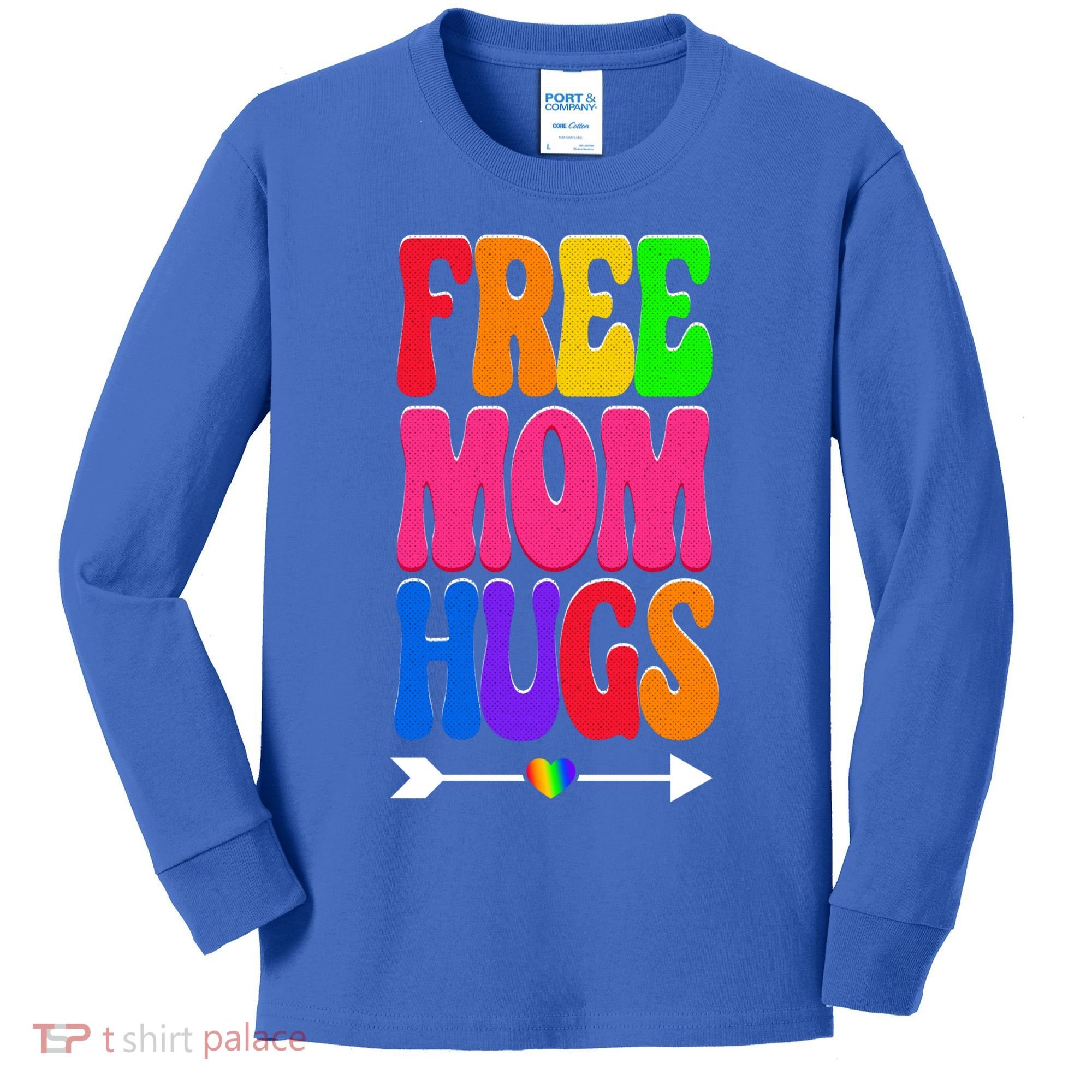 Free Mom Hugs Ally Lgbt Pride Month Gift Kids Long Sleeve Shirt
