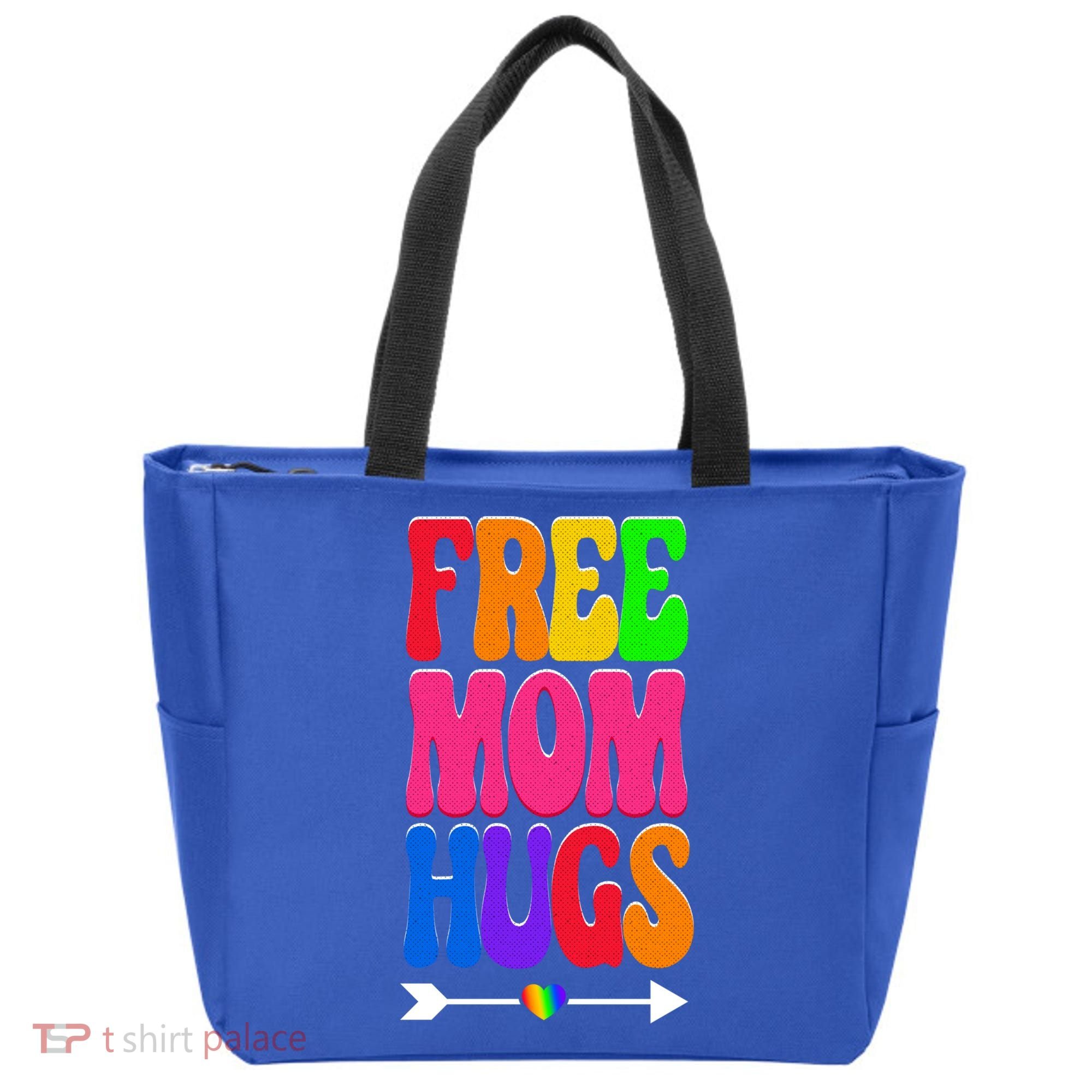 Free Mom Hugs Ally Lgbt Pride Month Gift Tote Bag