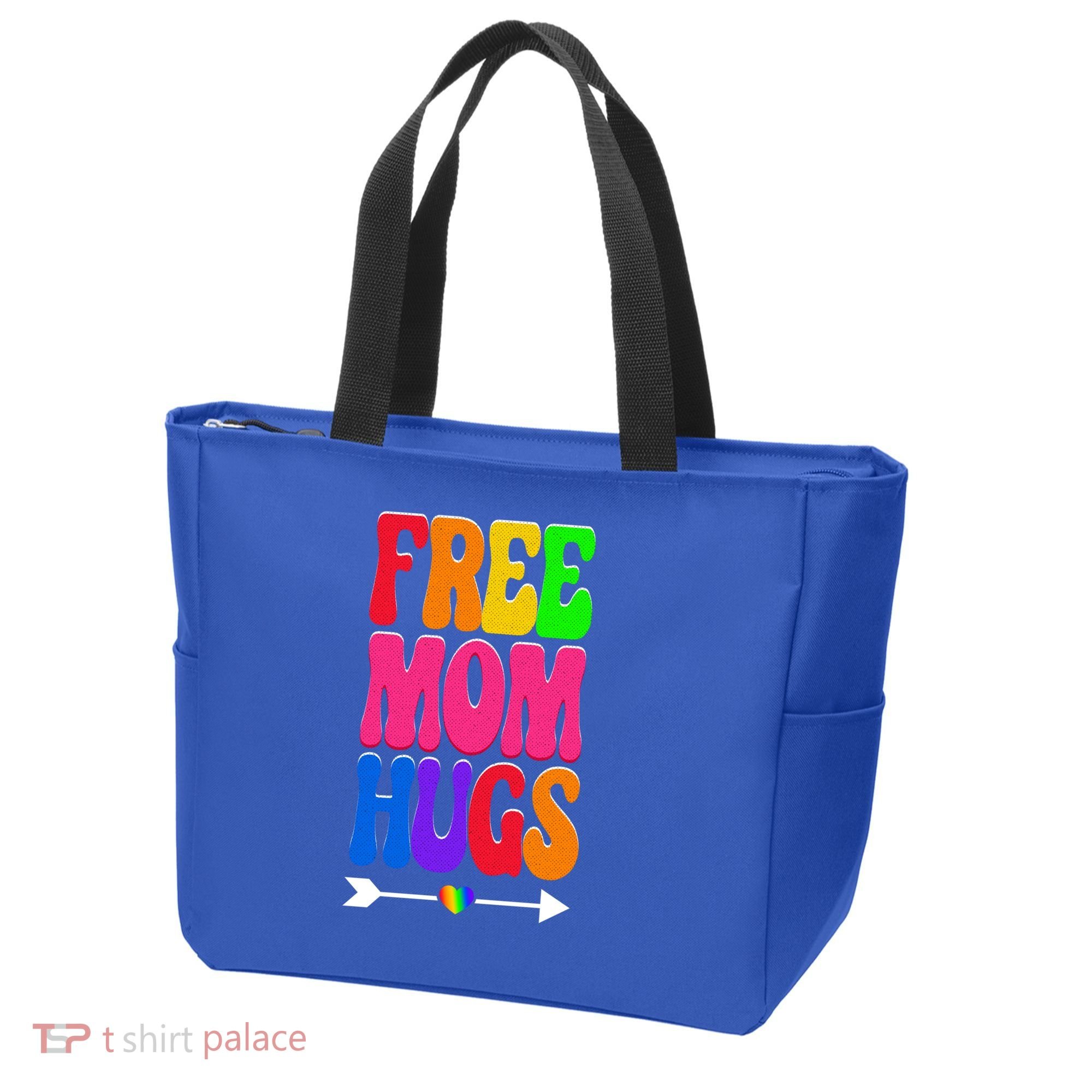 Free Mom Hugs Ally Lgbt Pride Month Gift Tote Bag
