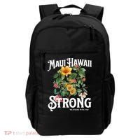 Floral Maui Hawaii Strong We Stand With Maui Backpack thumb 0