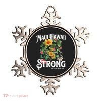 Floral Maui Hawaii Strong We Stand With Maui Ornament thumb 0