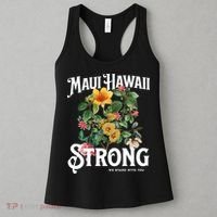 Floral Maui Hawaii Strong We Stand With Maui Women's Tank Top thumb 3