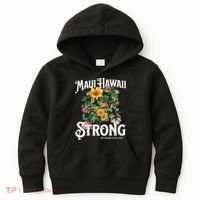 Floral Maui Hawaii Strong We Stand With Maui Kids Hoodie thumb 0