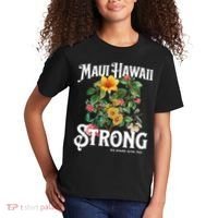 Floral Maui Hawaii Strong We Stand With Maui Kids T-Shirt thumb 2