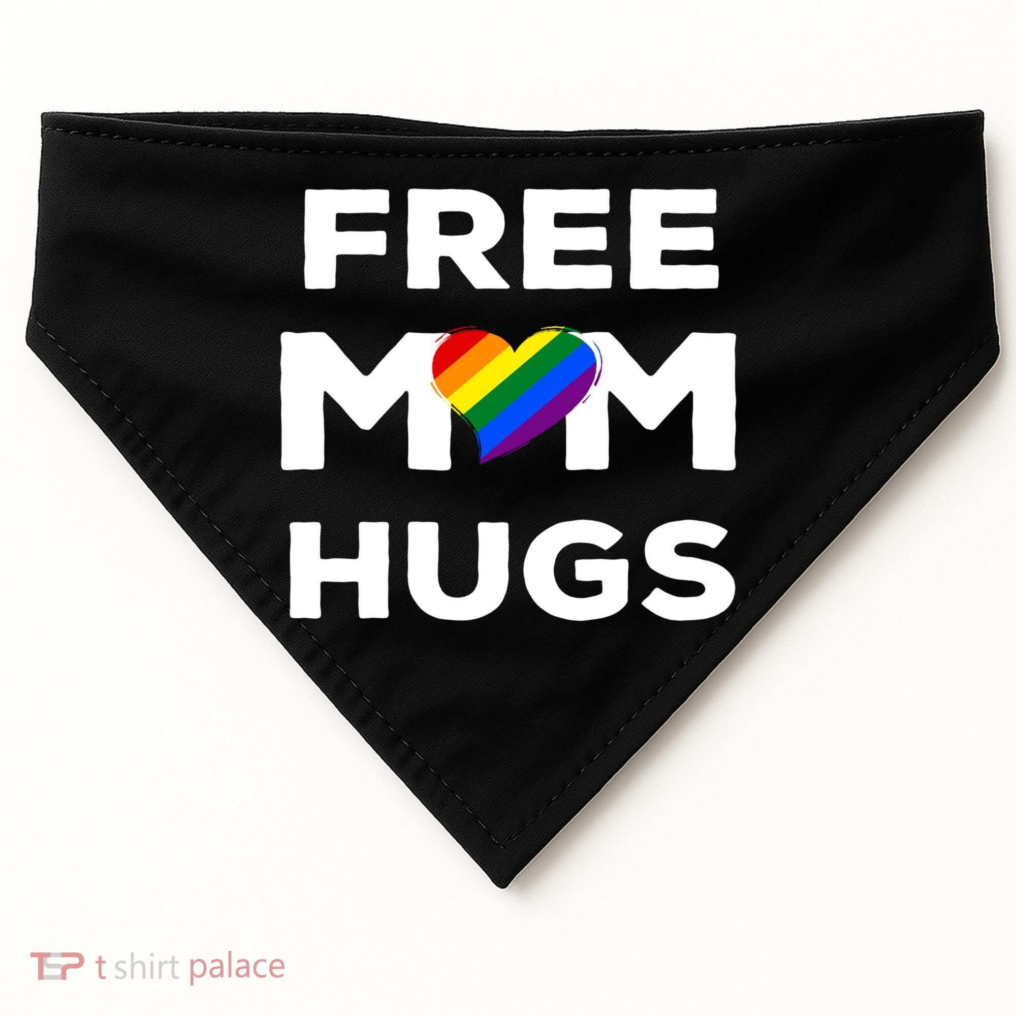 Free Mom Hugs Gift USA-Made Doggie Bandana