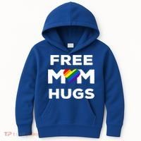 Free Mom Hugs Gift Kids Hoodie thumb 0