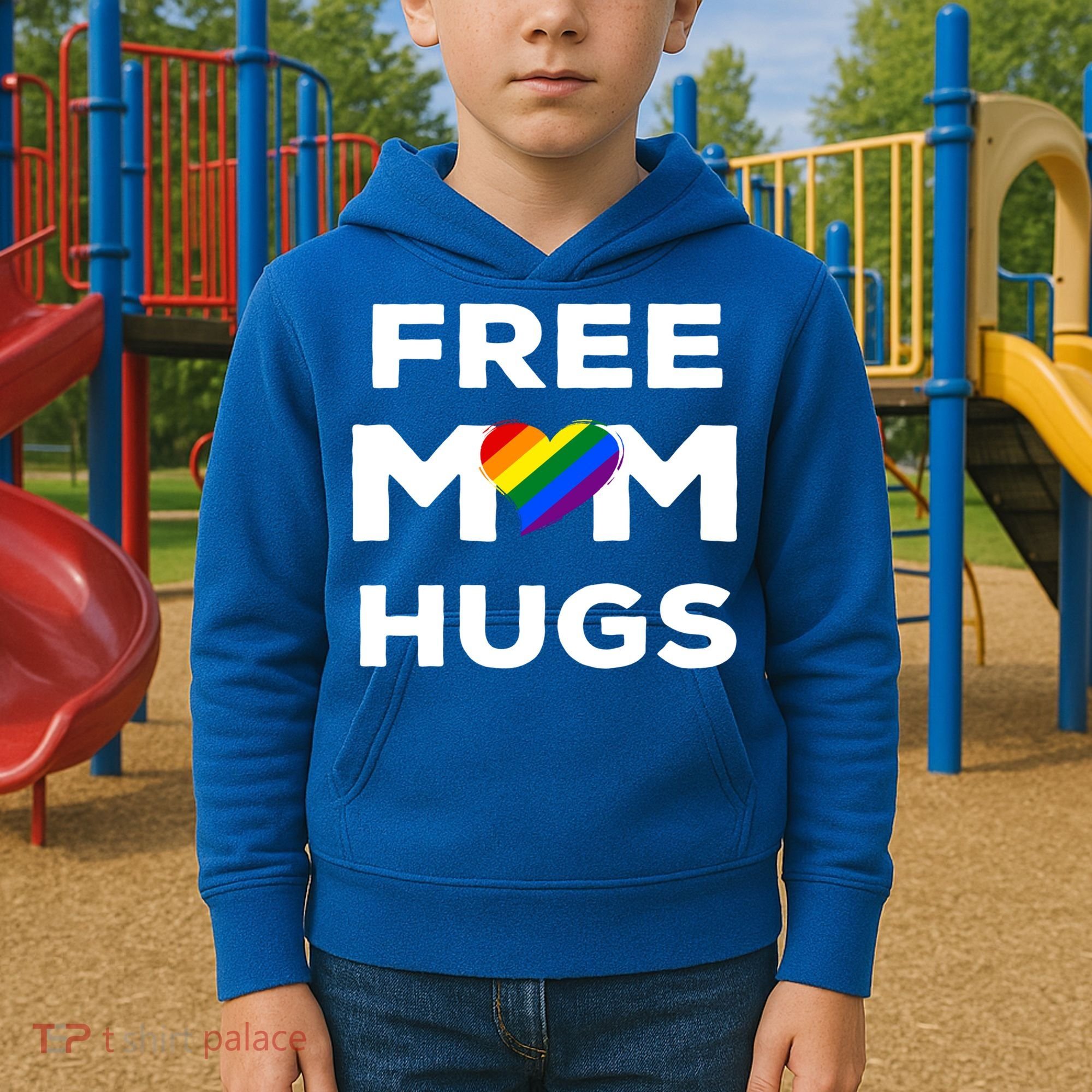 Free Mom Hugs Gift Kids Hoodie