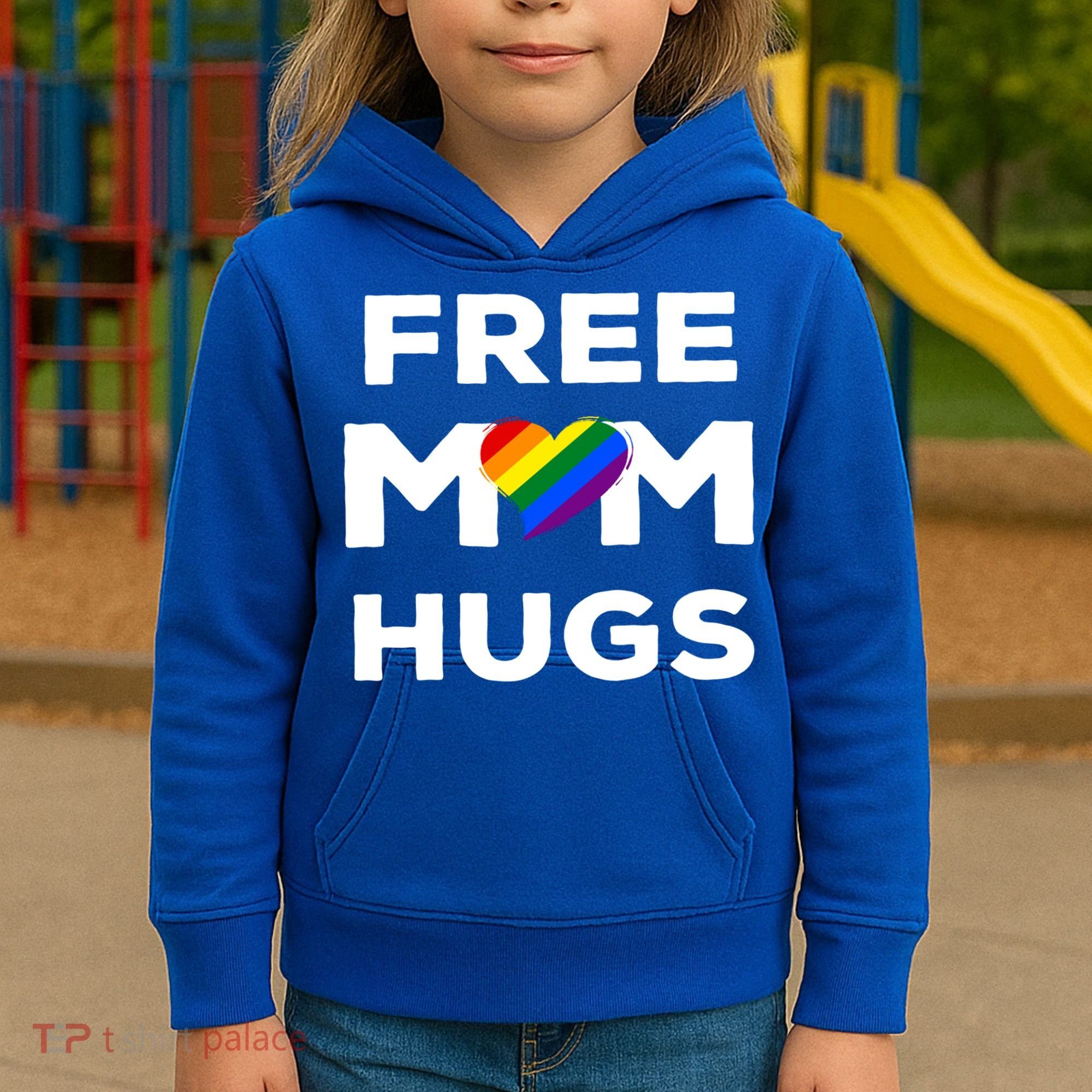 Free Mom Hugs Gift Kids Hoodie