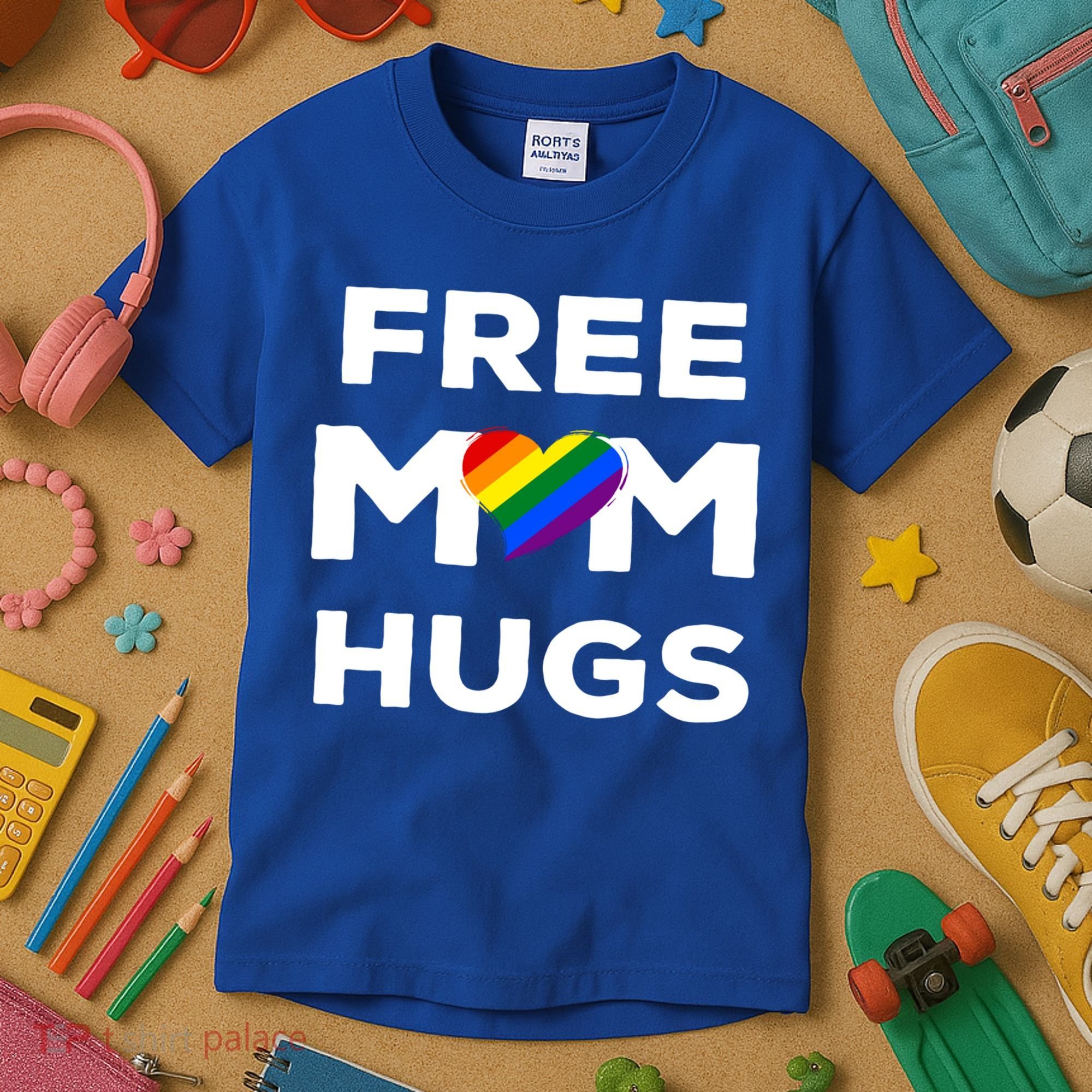 Free Mom Hugs Gift Kids T-Shirt