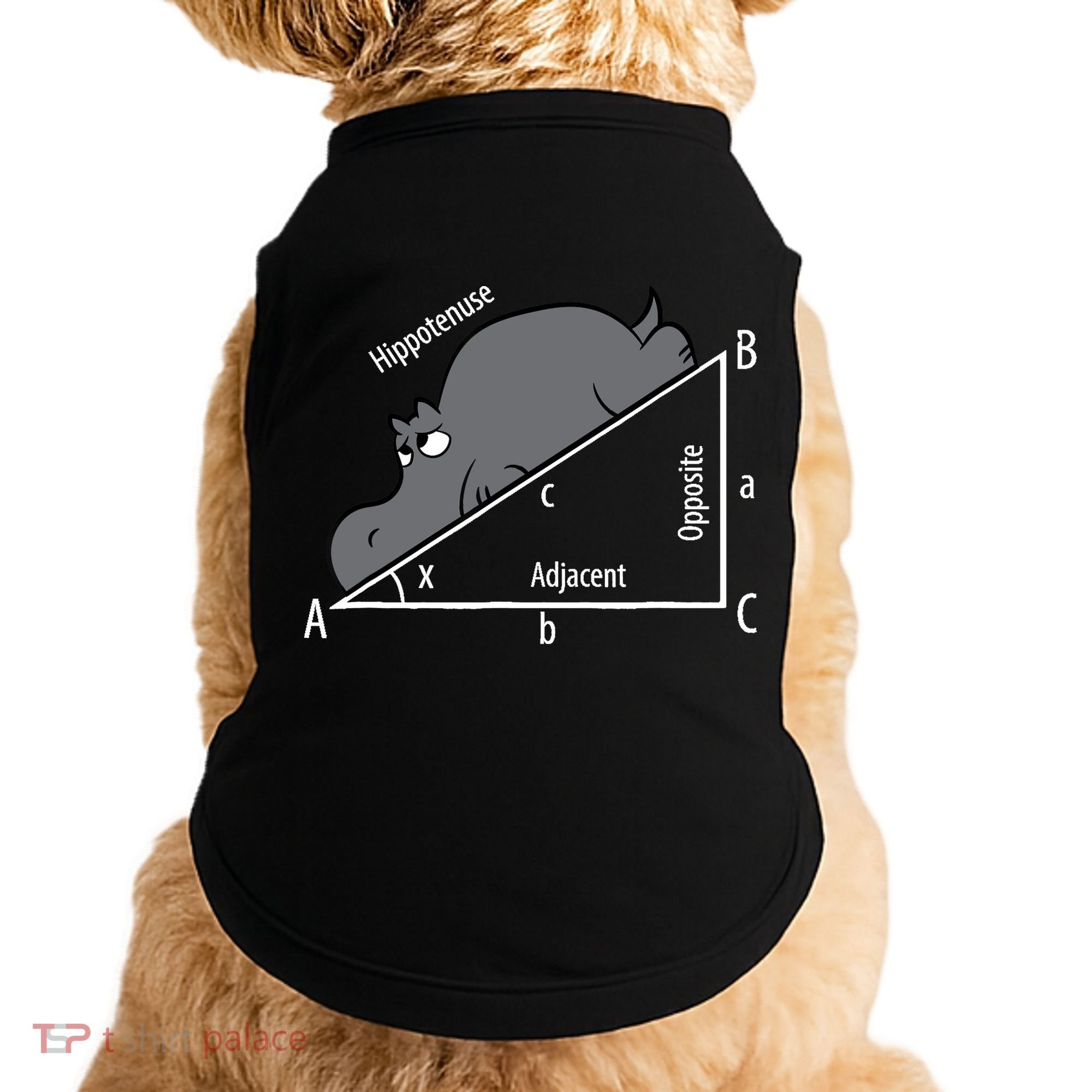 Funny Math Humor Hippotenuse Hypotenuse Funny Doggie Tank