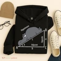 Funny Math Humor Hippotenuse Hypotenuse Funny Hoodie thumb 4
