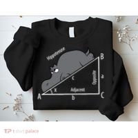 Funny Math Humor Hippotenuse Hypotenuse Funny Sweatshirt thumb 2