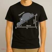 Funny Math Humor Hippotenuse Hypotenuse Funny T-Shirt thumb 3