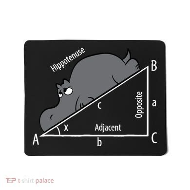 Funny Math Humor Hippotenuse Hypotenuse Funny Mousepad