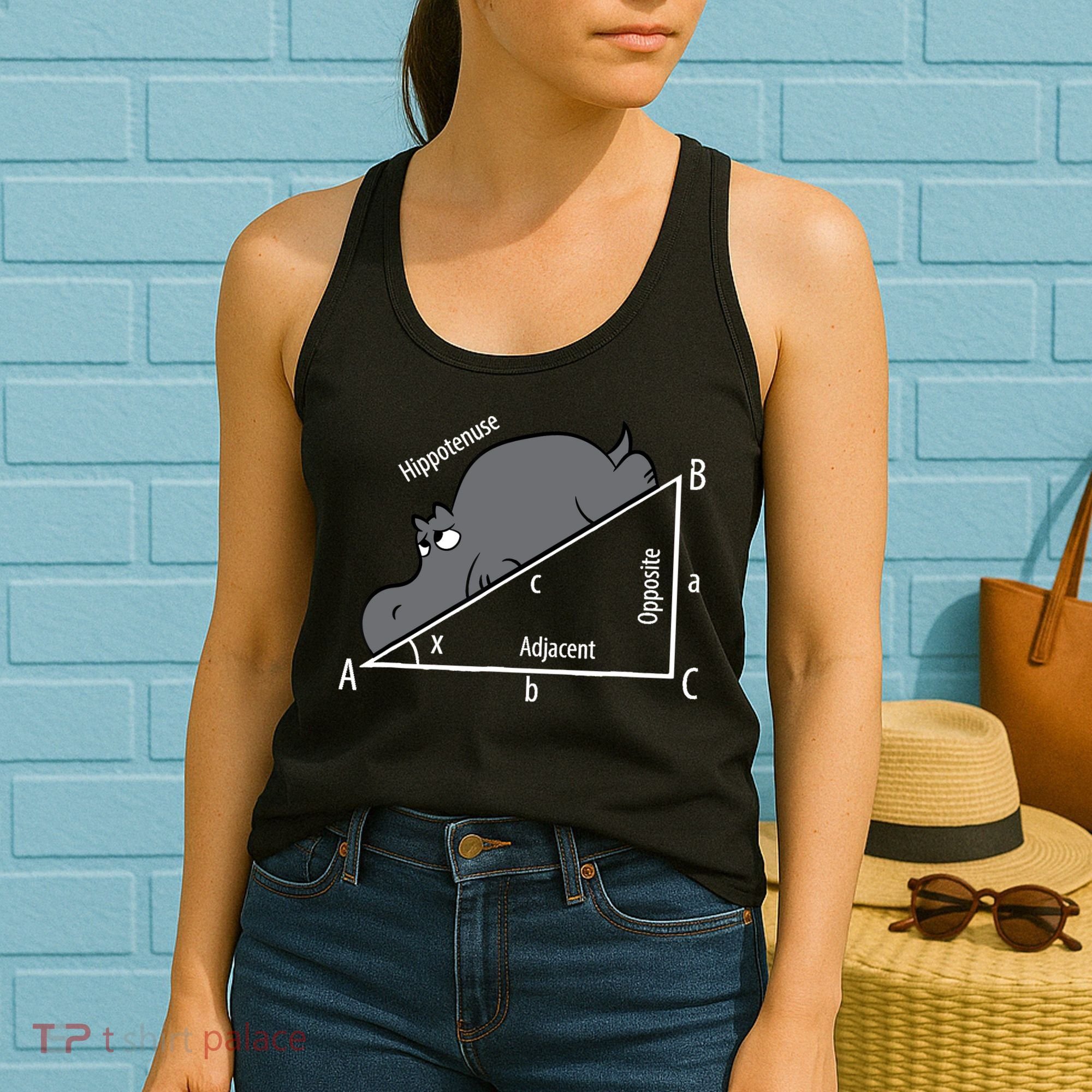 Funny Math Humor Hippotenuse Hypotenuse Funny Women's Tank Top