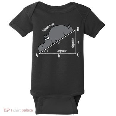 Funny Math Humor Hippotenuse Hypotenuse Funny Baby Bodysuit