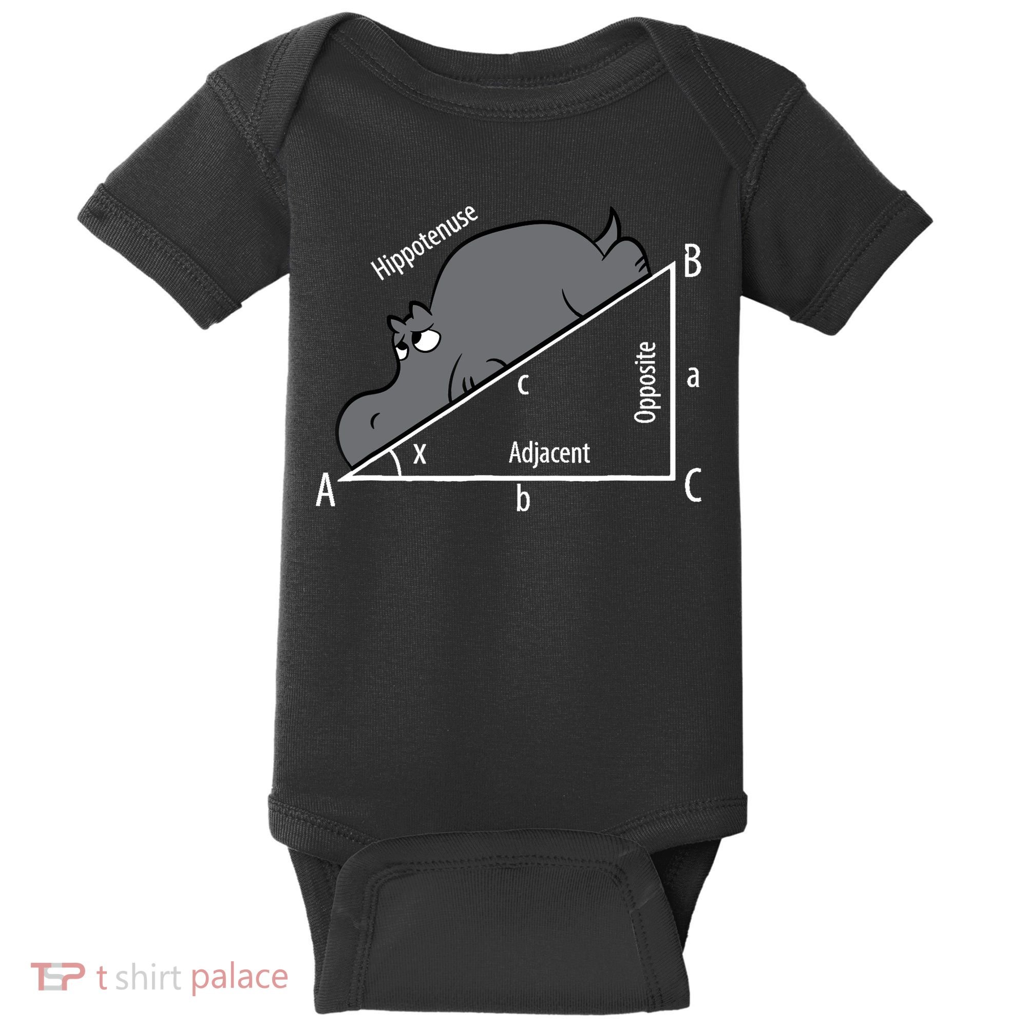 Funny Math Humor Hippotenuse Hypotenuse Funny Baby Bodysuit