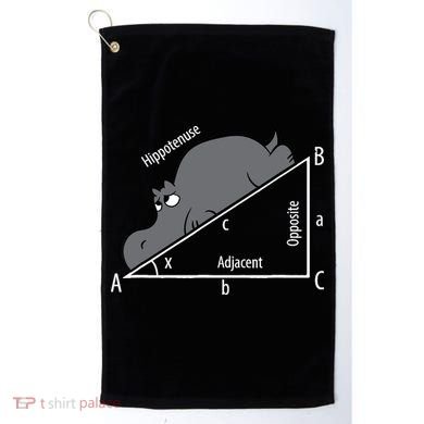 Funny Math Humor Hippotenuse Hypotenuse Funny Golf Towel