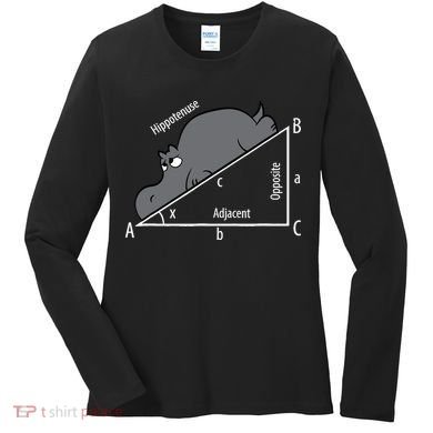 Funny Math Humor Hippotenuse Hypotenuse Funny Women's Long Sleeve Shirt