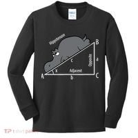 Funny Math Humor Hippotenuse Hypotenuse Funny Kids Long Sleeve Shirt thumb 0