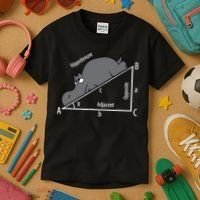 Funny Math Humor Hippotenuse Hypotenuse Funny Kids T-Shirt thumb 3