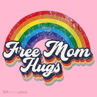 Free Mom Hugs Rainbow Heart LGBT Flag LGBT Pride Month Coaster thumb 2