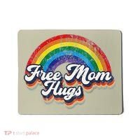 Free Mom Hugs Rainbow Heart LGBT Flag LGBT Pride Month Mousepad thumb 0