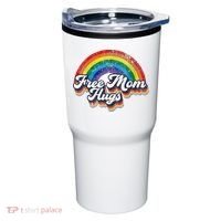 Free Mom Hugs Rainbow Heart LGBT Flag LGBT Pride Month Tumbler thumb 0