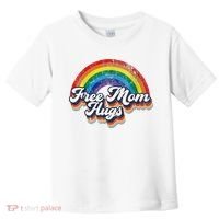 Free Mom Hugs Rainbow Heart LGBT Flag LGBT Pride Month Toddler T-Shirt thumb 0