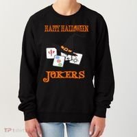 Funny Mahjong Happy Halloween Jokers Tile Game Gift Women's Sweatshirt thumb 0