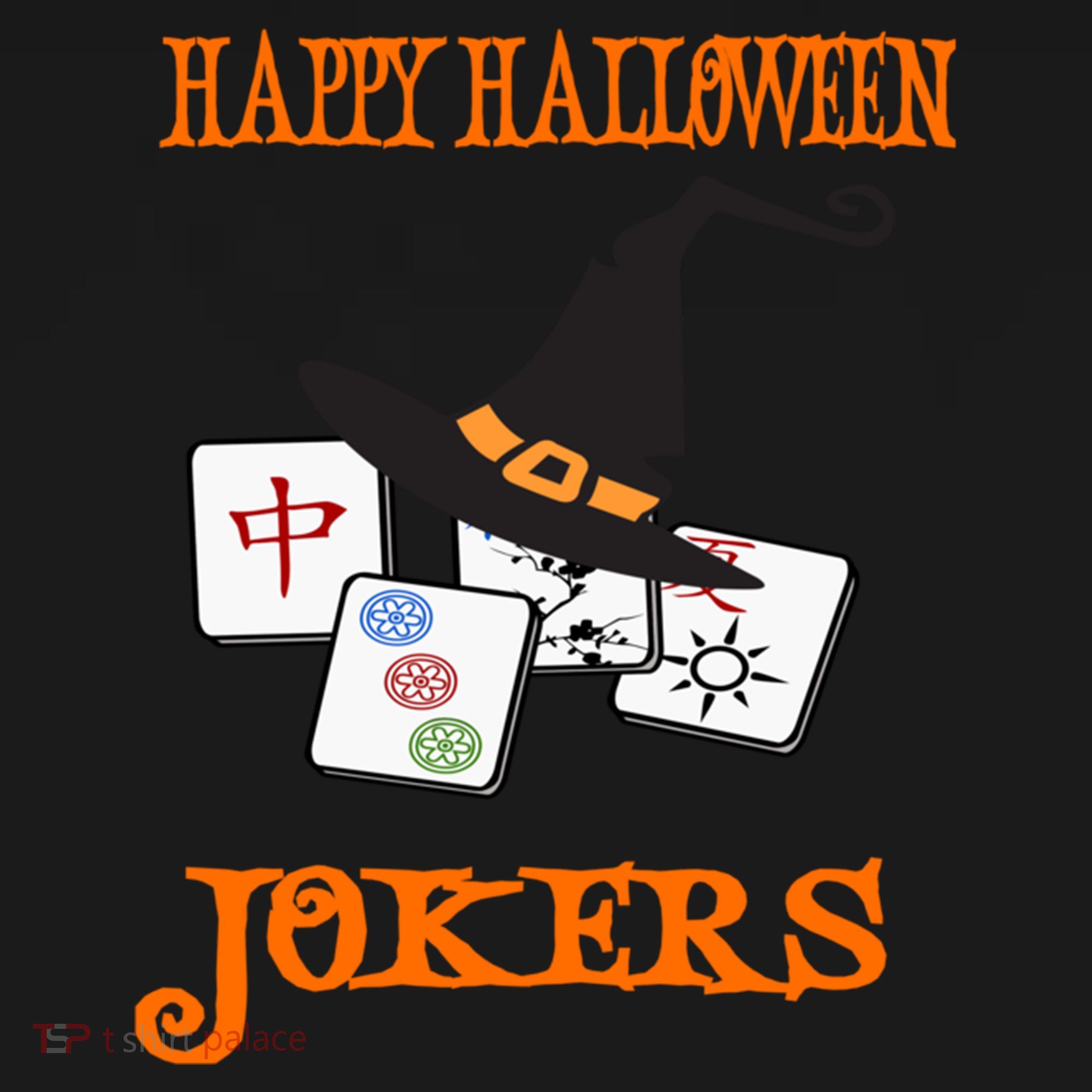 Funny Mahjong Happy Halloween Jokers Tile Game Gift Pajama Set