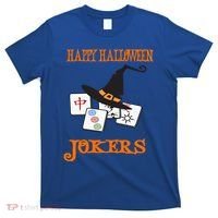 Funny Mahjong Happy Halloween Jokers Tile Game Gift T-Shirt thumb 0