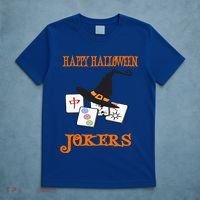 Funny Mahjong Happy Halloween Jokers Tile Game Gift T-Shirt thumb 5