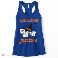 Funny Mahjong Happy Halloween Jokers Tile Game Gift Women's Tank Top thumb 0