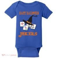 Funny Mahjong Happy Halloween Jokers Tile Game Gift Baby Bodysuit thumb 0