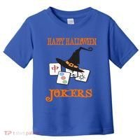 Funny Mahjong Happy Halloween Jokers Tile Game Gift Toddler T-Shirt thumb 0