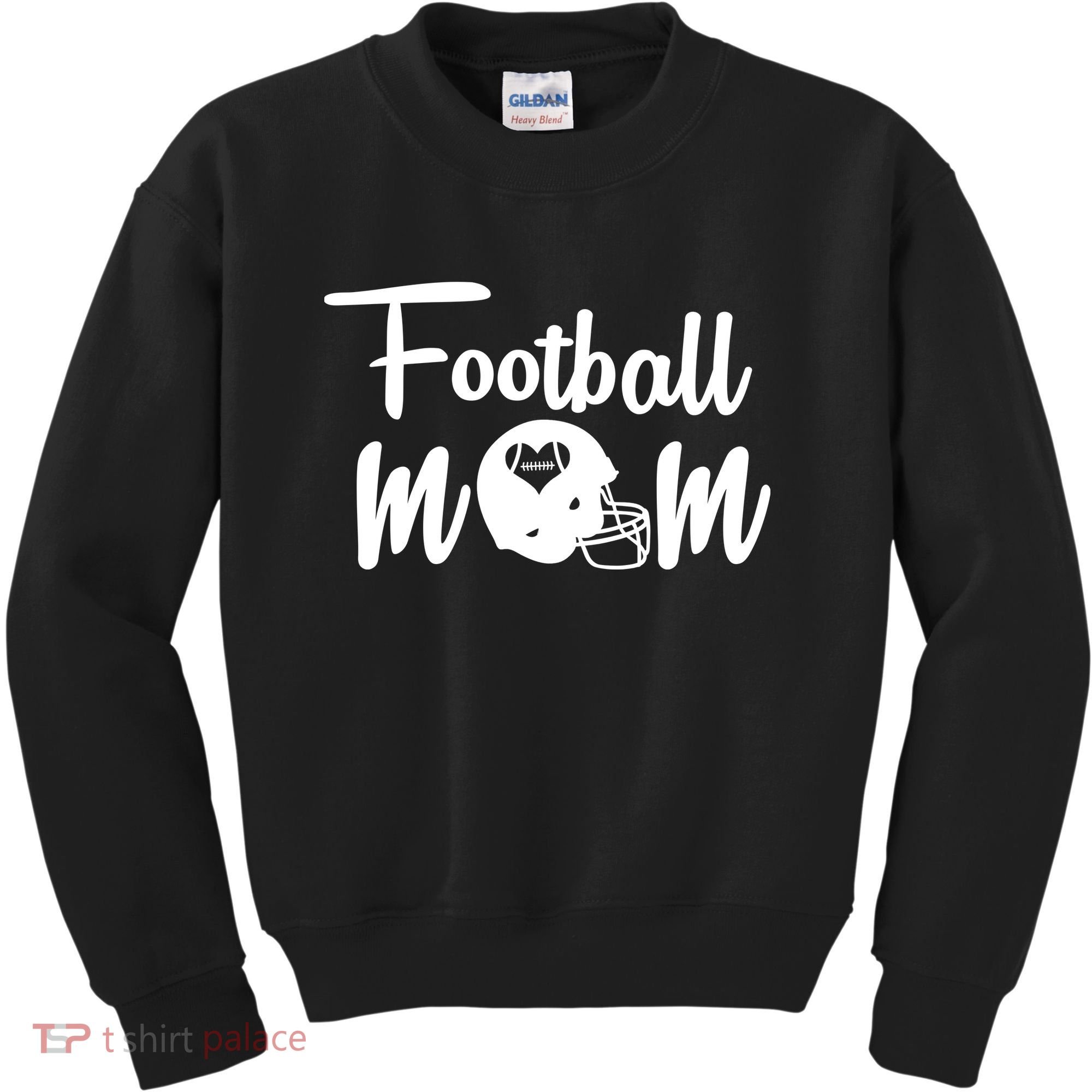 Football Mom Heart Cute Helmet Kids Sweatshirt