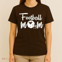 Football Mom Heart Cute Helmet T-Shirt thumb 4