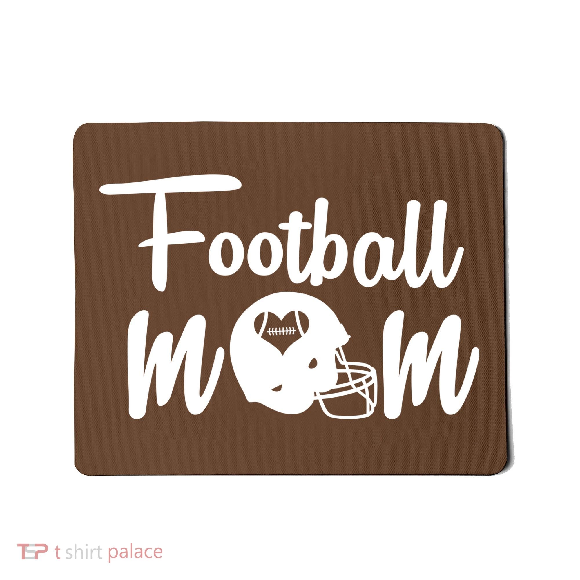 Football Mom Heart Cute Helmet Mousepad