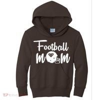 Football Mom Heart Cute Helmet Kids Hoodie thumb 0