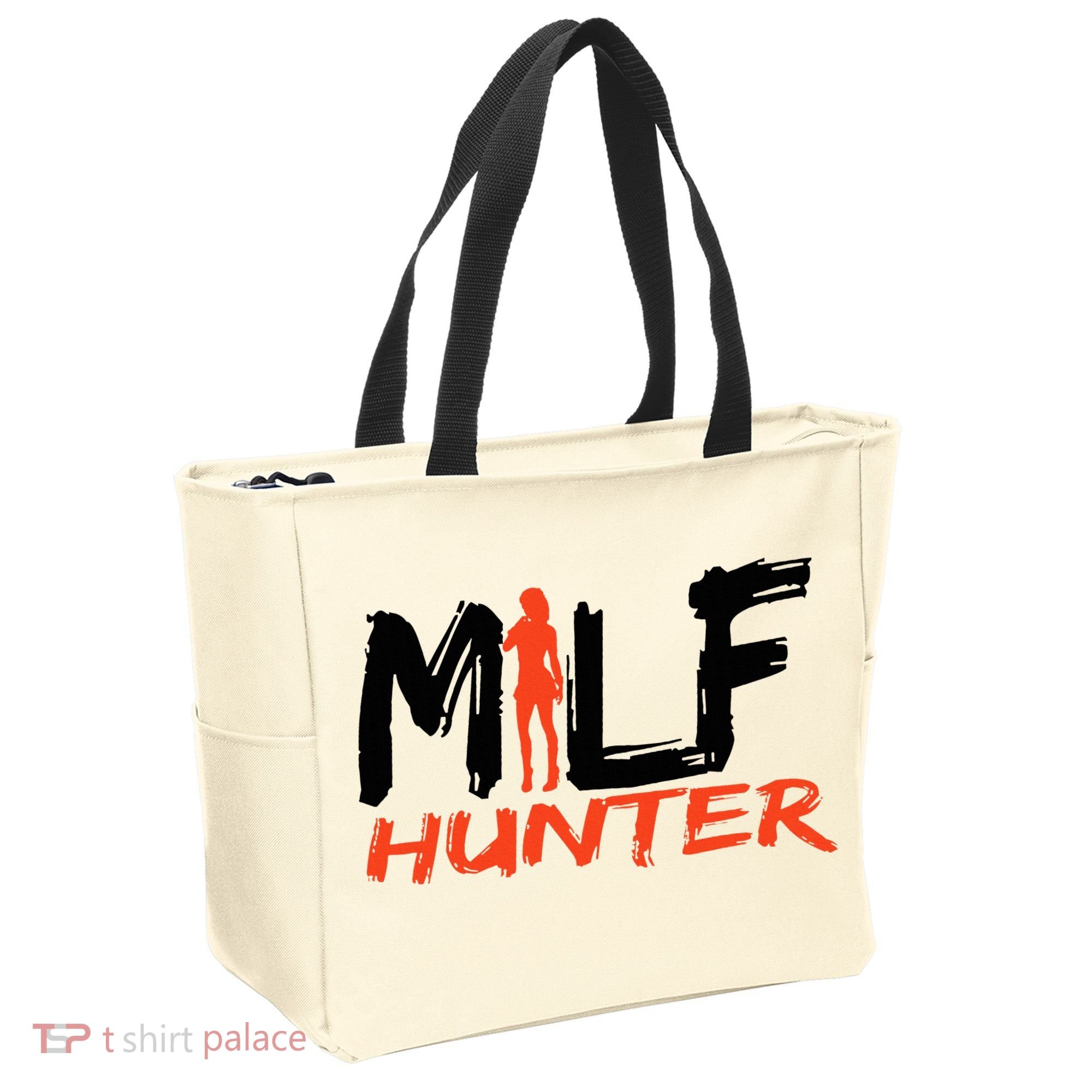 Funny Milf Hunter Tote Bag