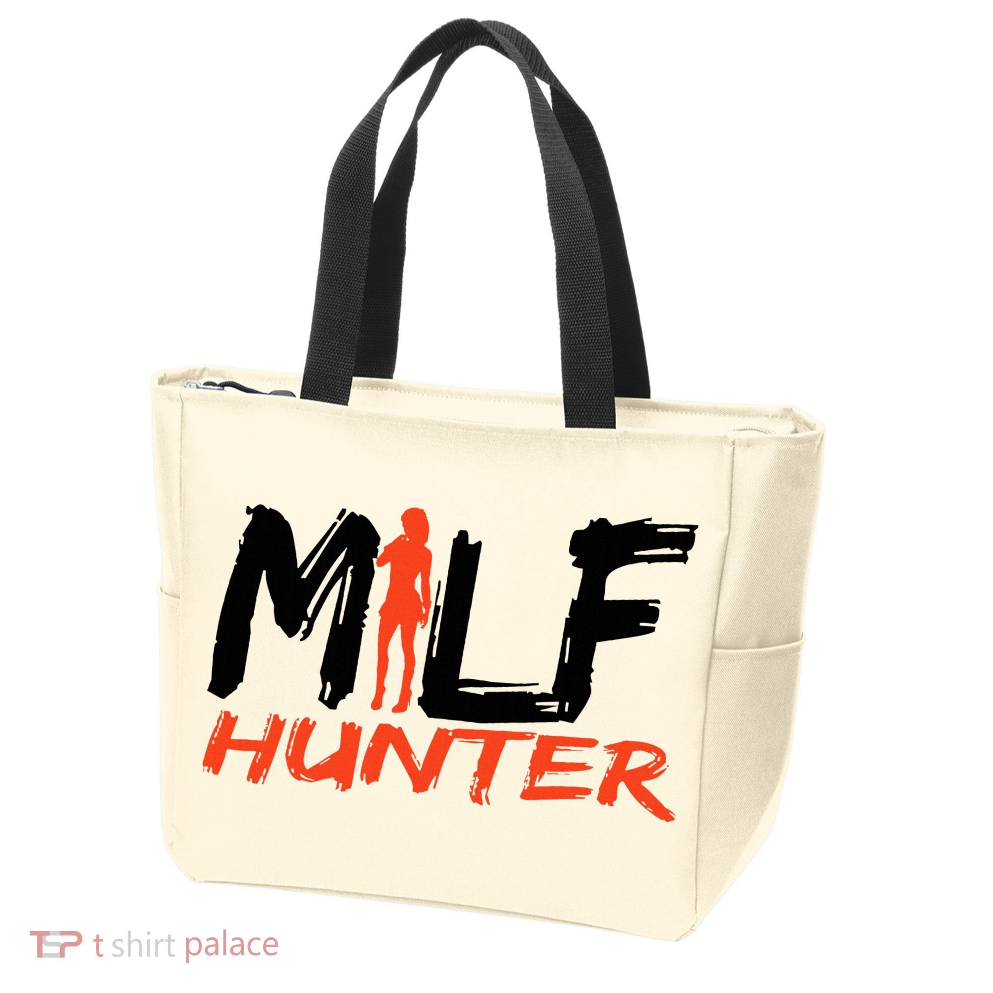 Funny Milf Hunter Tote Bag