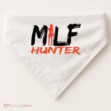 Funny Milf Hunter USA-Made Doggie Bandana