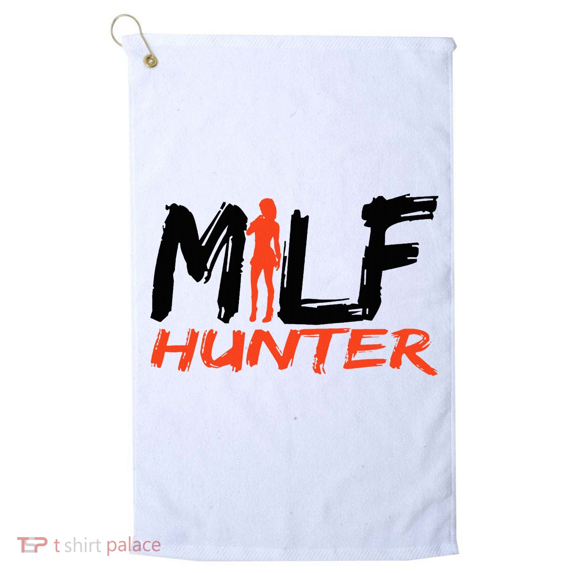 Funny Milf Hunter Golf Towel